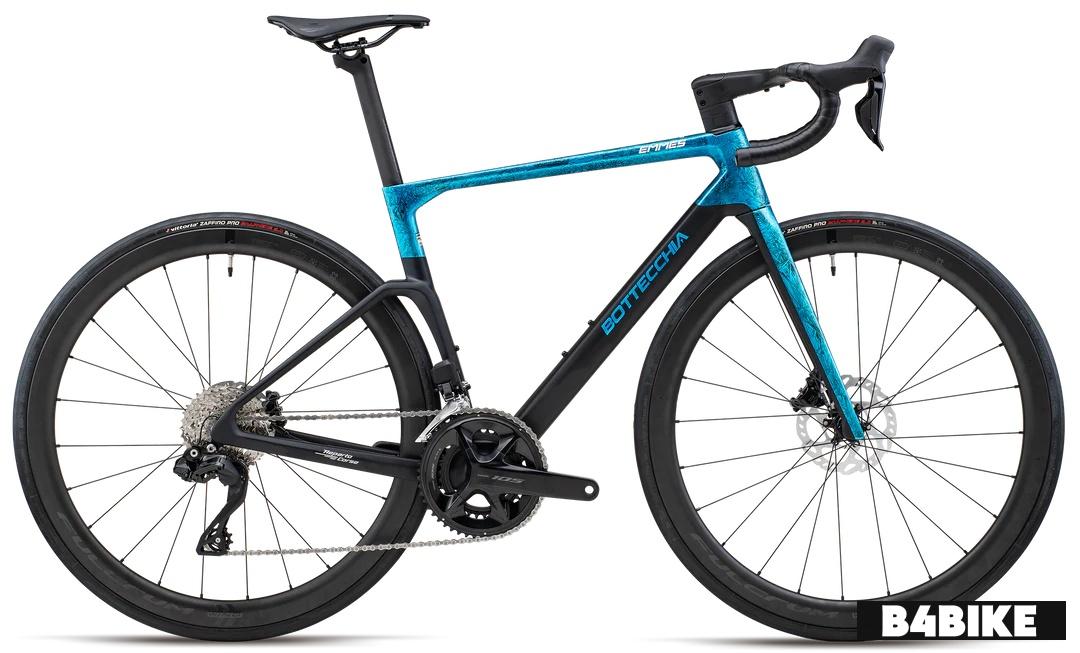 Bottecchia Emme 5 Glossy Light Blue Ice Crack Matt Black