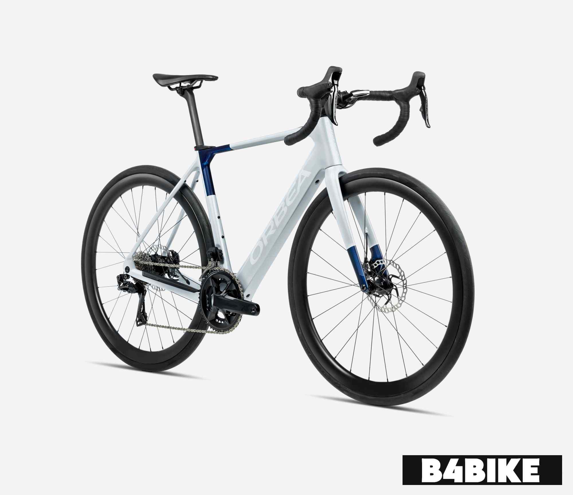 Orbea Gain M10I Halo Silver (Matt) - Blue Carbon View (Gloss)