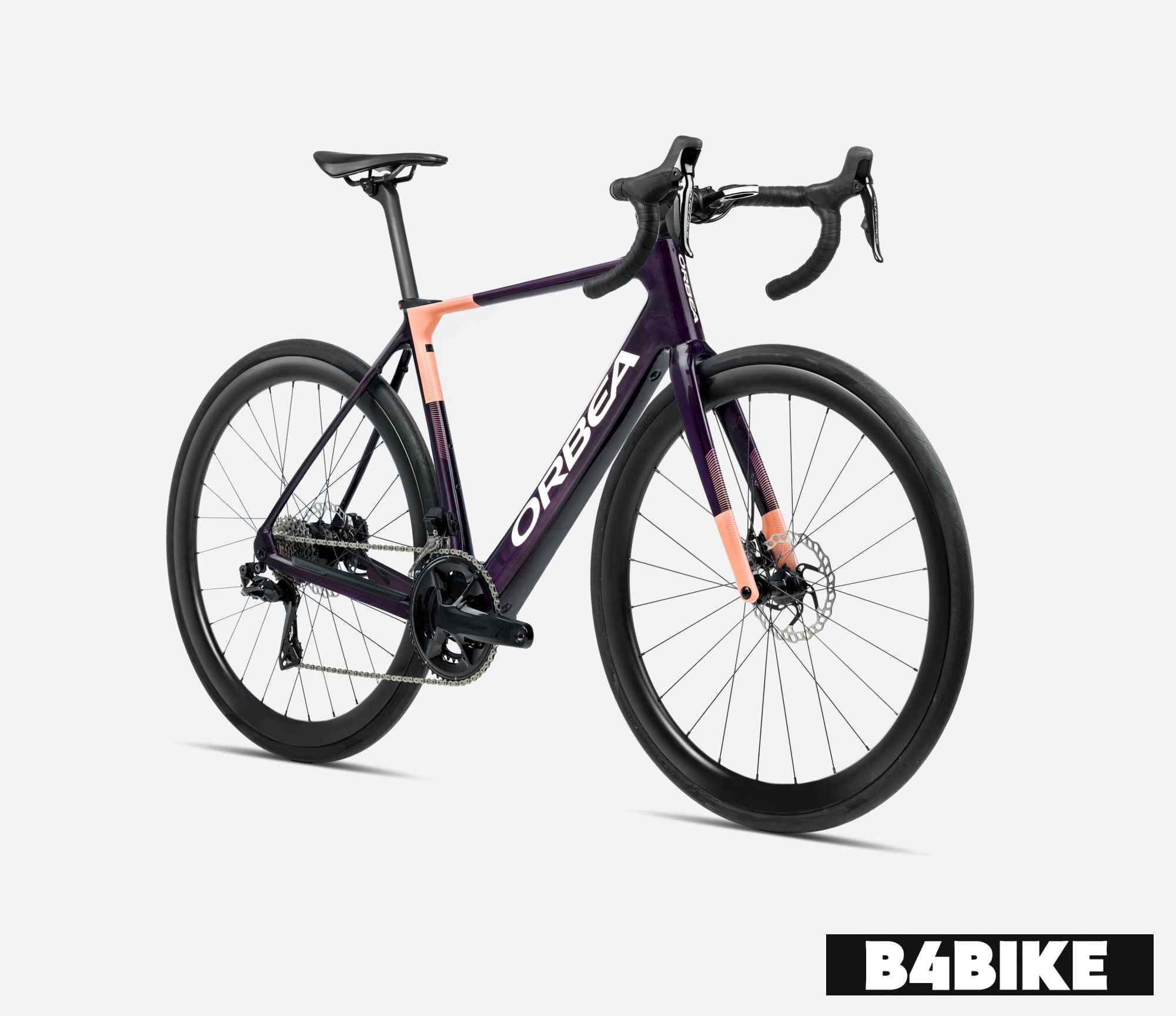 Orbea Gain M10I Fantasy Purple Carbon View (Gloss) - Orange Cloud (Matt)