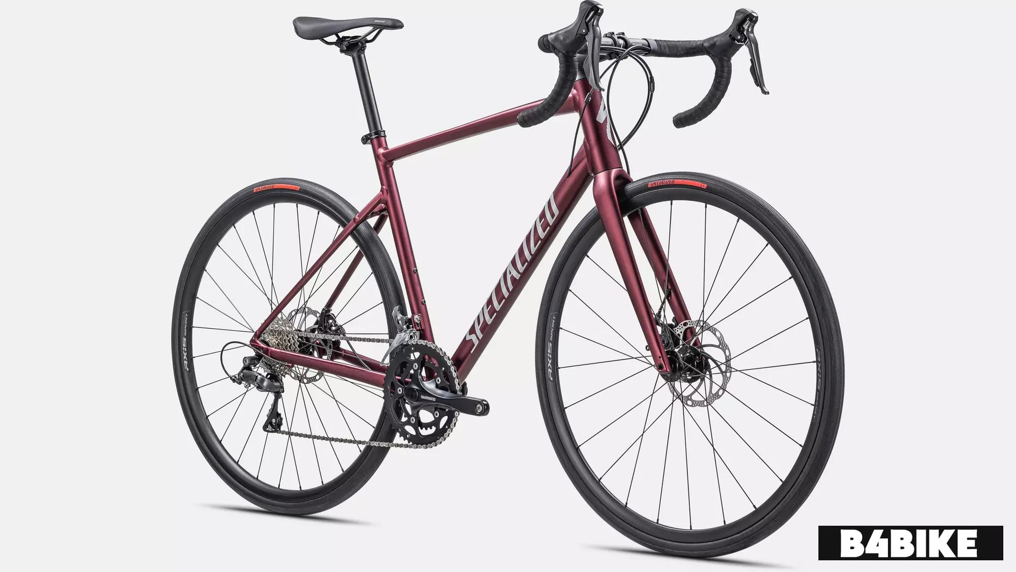 Specialized Allez Shimano Claris Satin Maroon/Silver Dust/Flo Red
