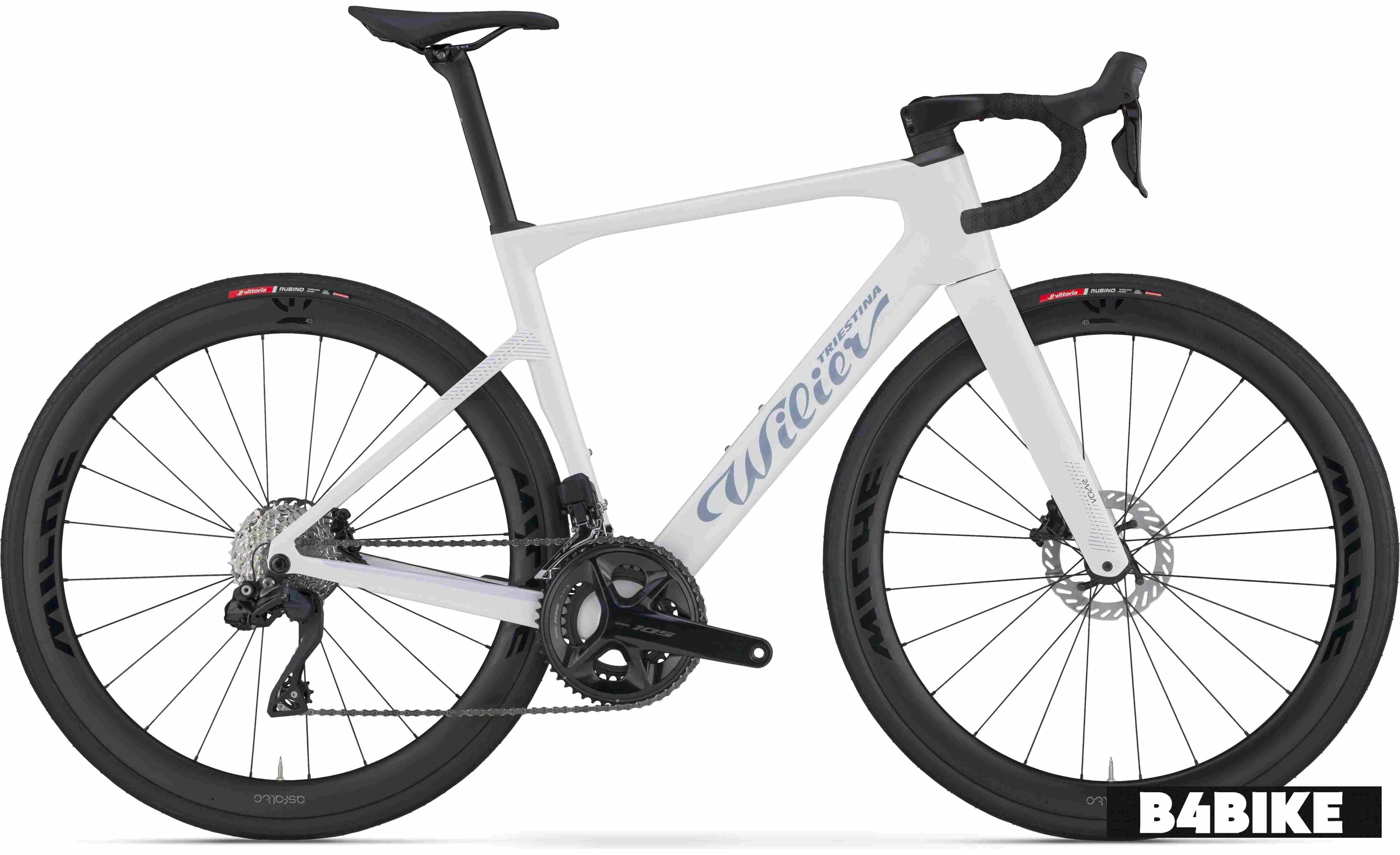 Wilier Triestina Rapida Shimano 105 Di2 2x12 R7150 Weekend White - Glossy